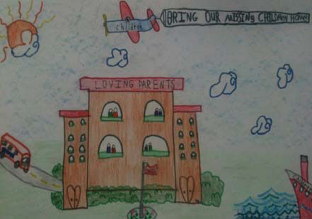Ryley Parker's winning artwork for the TBI's 2011 Missing Children Poster Contest